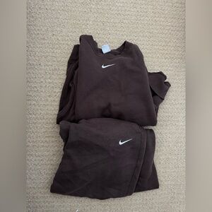 Nike Dark Brown Tracksuit Set
